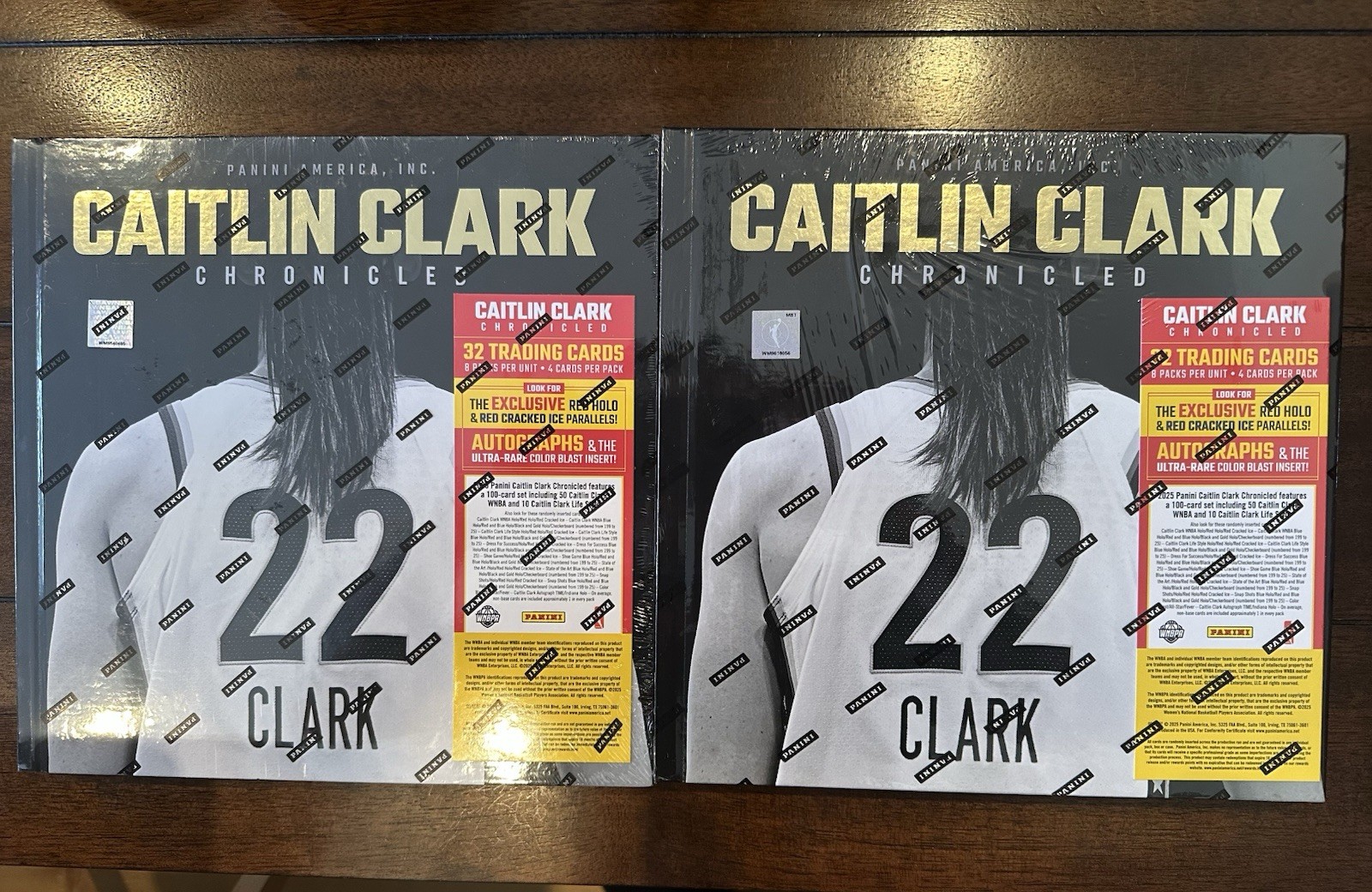 2x 2025 Panini Caitlin Clark Chronicles Target Exclusive Sealed Cards Book