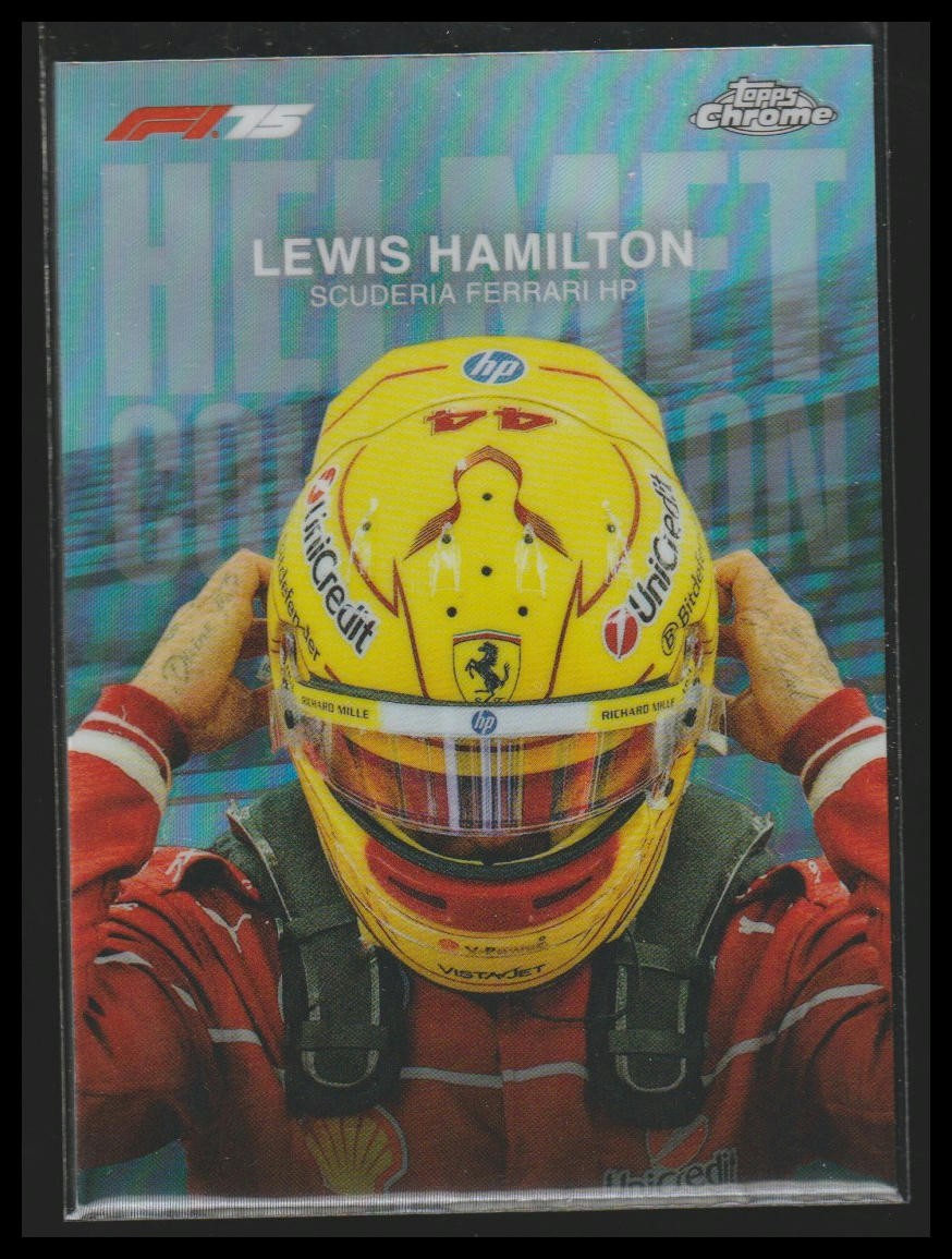 2025 Topps Chrome Formula 1 #HC-2 Lewis Hamilton Helmet Collection