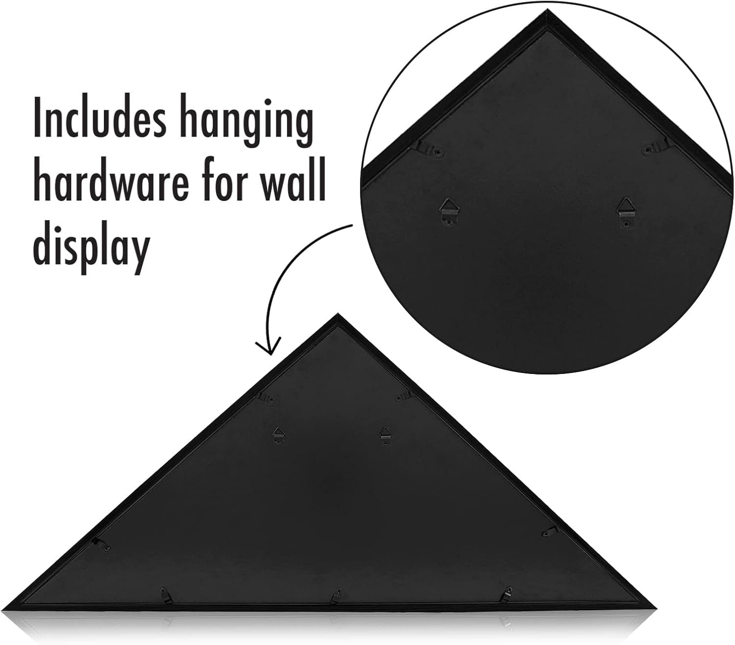 Small Triangular Flag Case – Fits 3×5′ Ceremonial Flags, Wall or Tabletop Mount