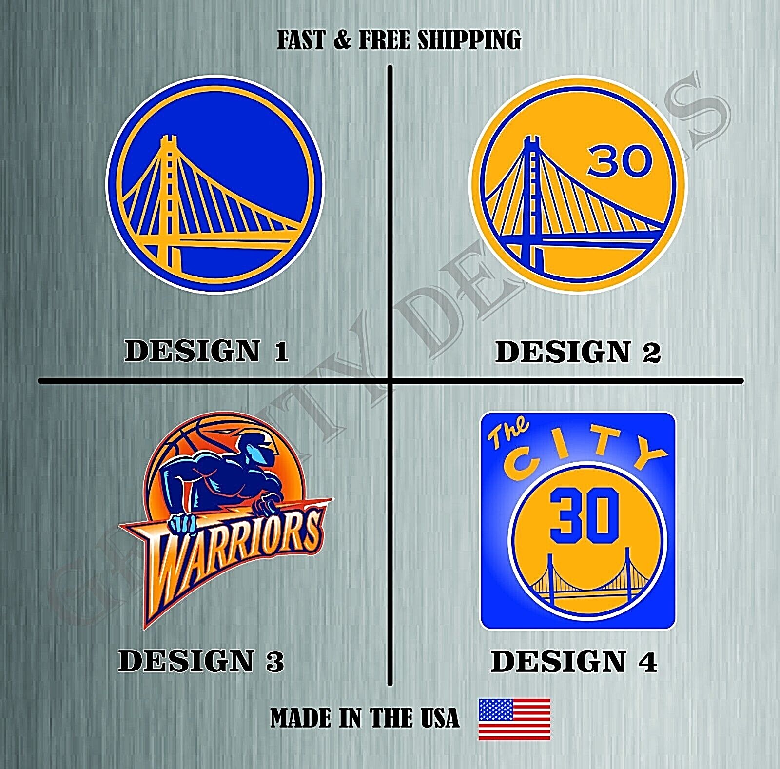 Golden State Warriors NBA Basketball Sticker Vinyl Decal Truck Bumper USA Made