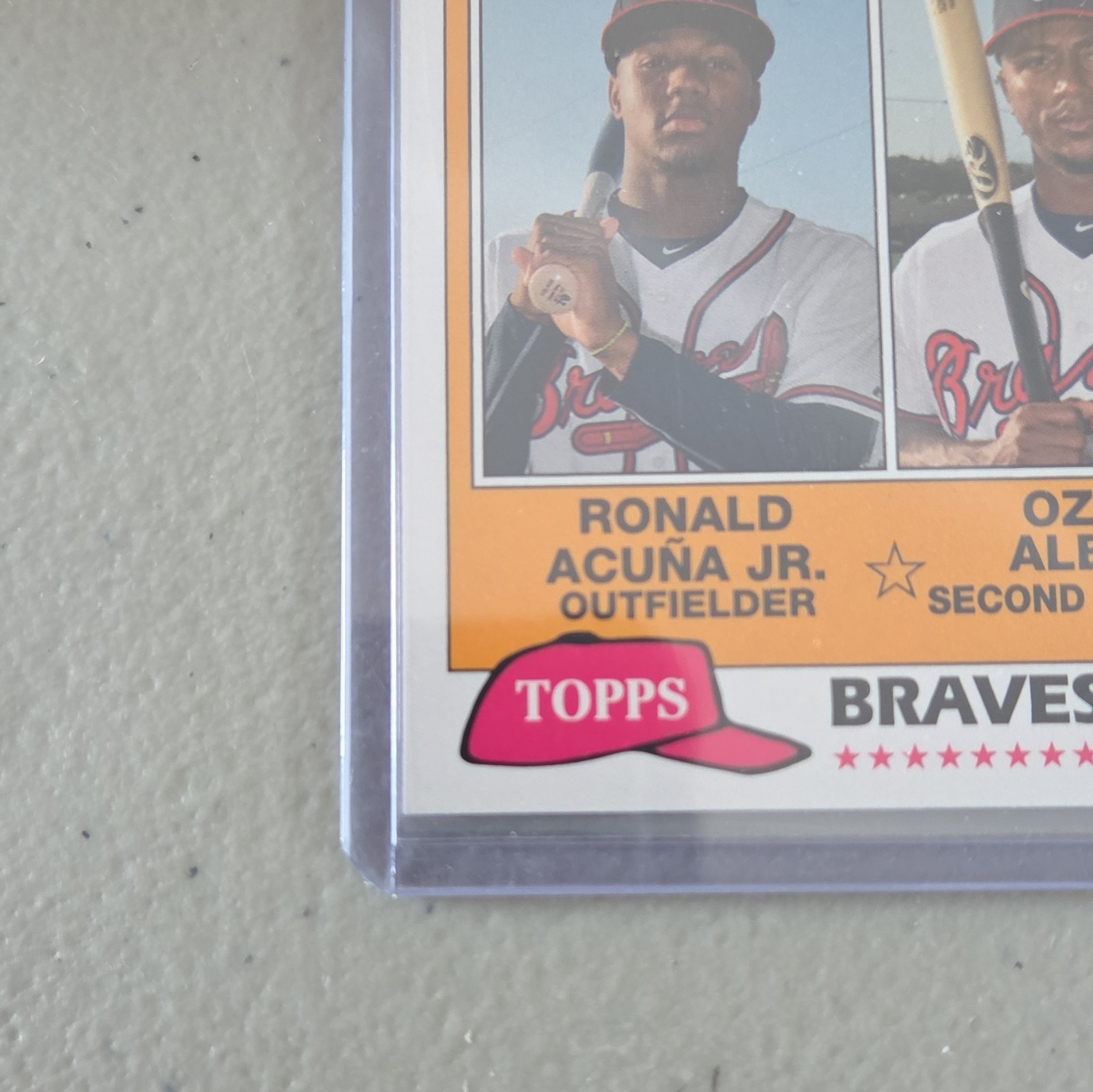 2018 Topps Archives Braves Future Stars 1981 Design FS-BRA Acuña Albies
