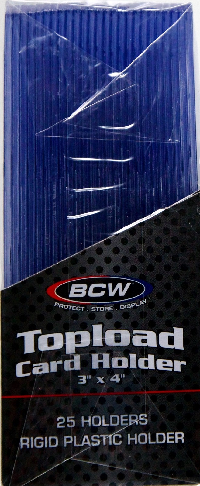 BCW 3×4 Topload Card Holder Standard 25 Count Pack, Fits Cards Up to 35pt