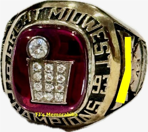 1993 CINCINNATI BEARCATS NCAA BASKETBALL MIDWEST CHAMPIONS CHAMPIONSHIP RING