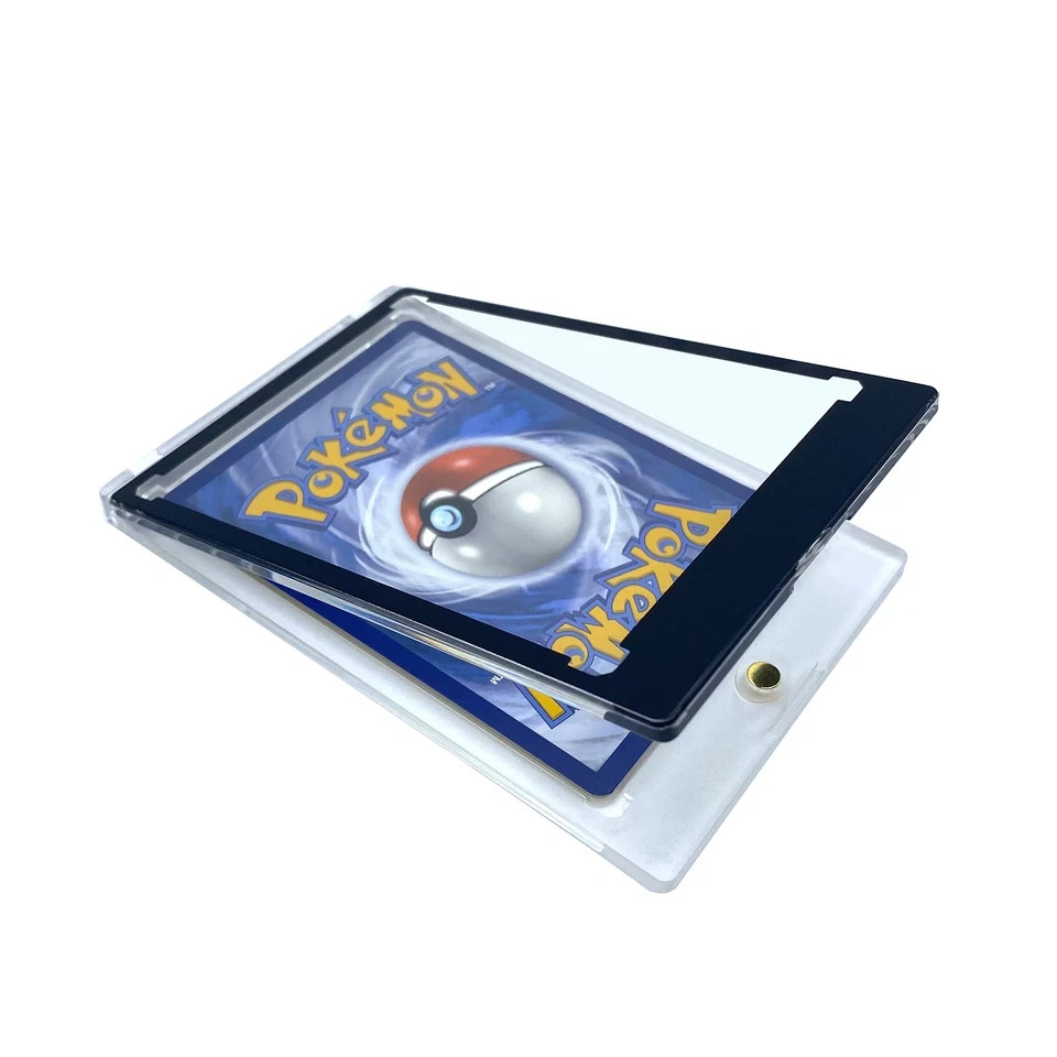 Magnetic Card Holder One Touch Case BLACK BORDER – 35PT & 55PT Sizes