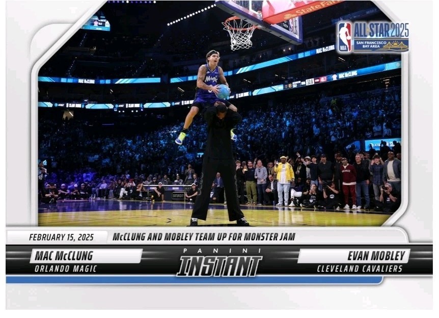 2025 Panini Instant 359 Mac McClung & Mobley Team Up Monster Slam Dunk PR-211