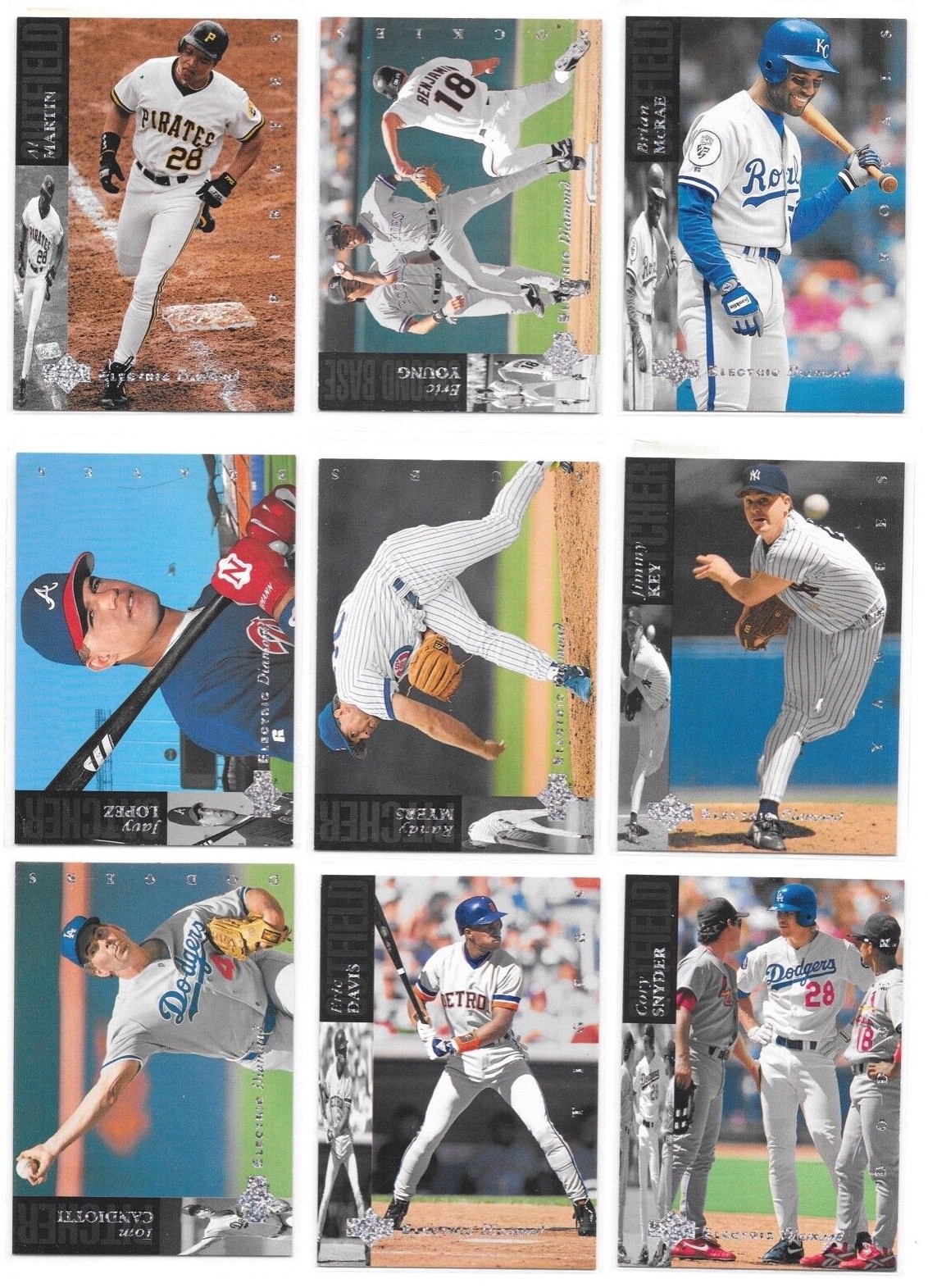 1994 Upper Deck Electric Diamond Baseball Trading Cards Choose #s 15-550 / bx