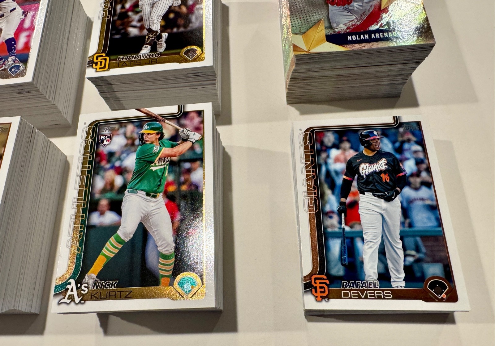 Complete Base Sets 2025 Topps Series 1, 2, Update, Stars Of MLB 1-85= 1135 Cards