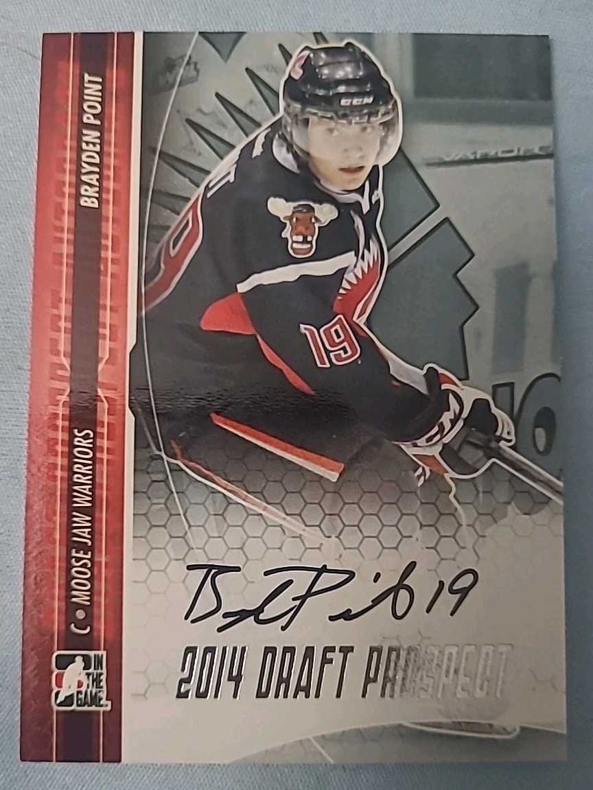 Brayden Point LIGHTNING 2013-14 ITG Heroes And Prospects Silver Autograph /200