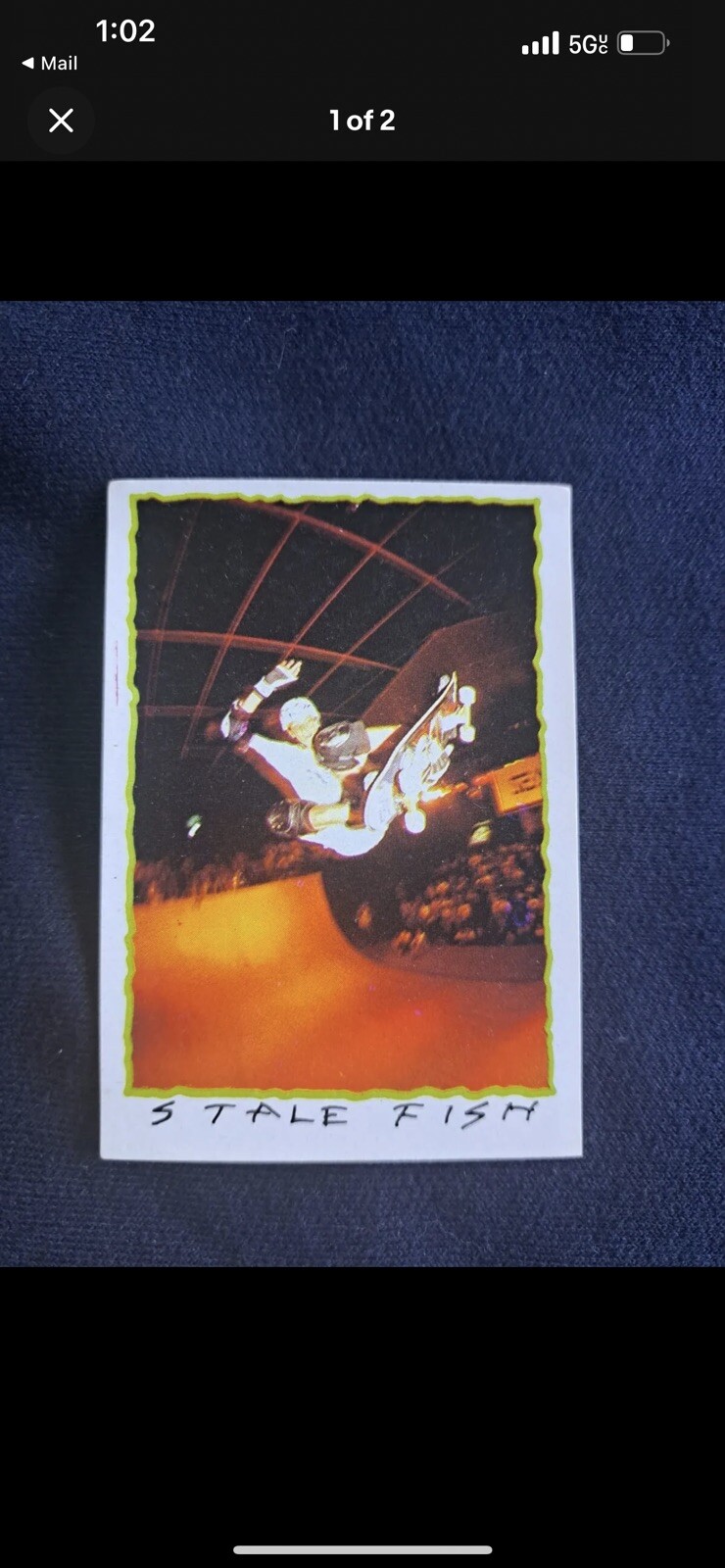 1989 Skate Cromy Tony Hawk rookie card sticker