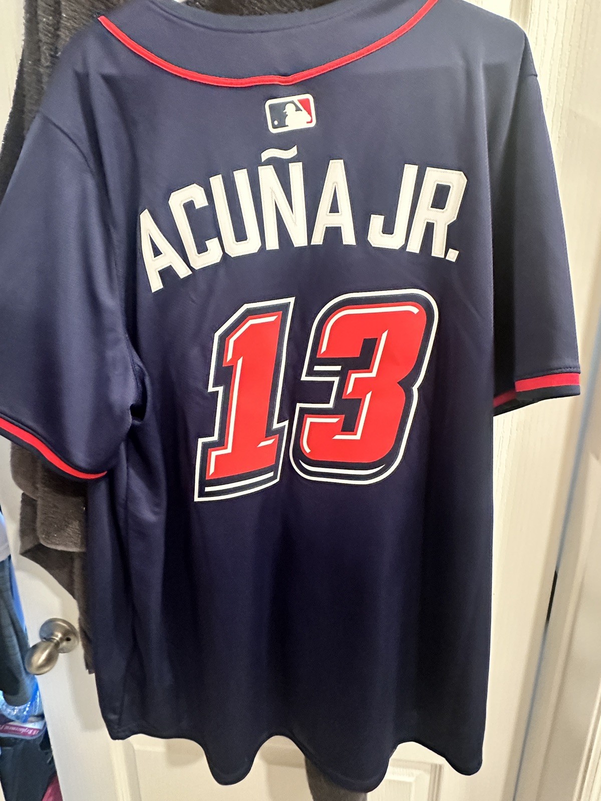 Ronald Acuna Jr Nike Authentic Speedway Classic Jersey Size Large Atlanta Braves