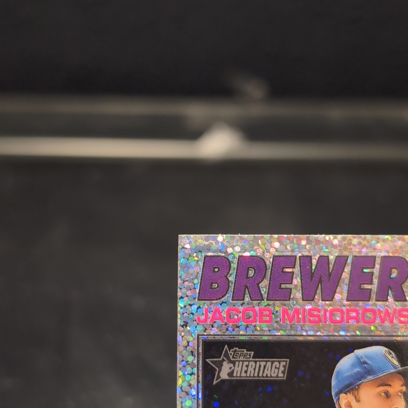 Jacob Misiorowski 2026 Topps Heritage Chrome Silver Sparkle Refractor RC #144 SP