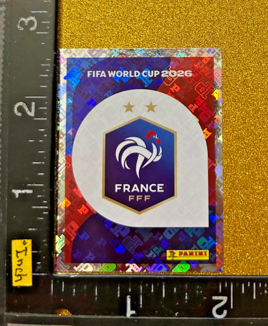 FRANCE EMBLEM FOIL PANINI STICKER FIFA WORLD CUP 2026 USA-MEX-CAN