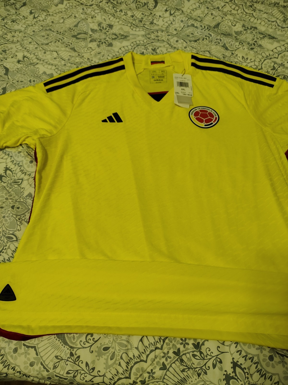 Adidas Colombia 2022 Home Authentic Soccer Jersey HB9172 Men’s 2XL NEW $150