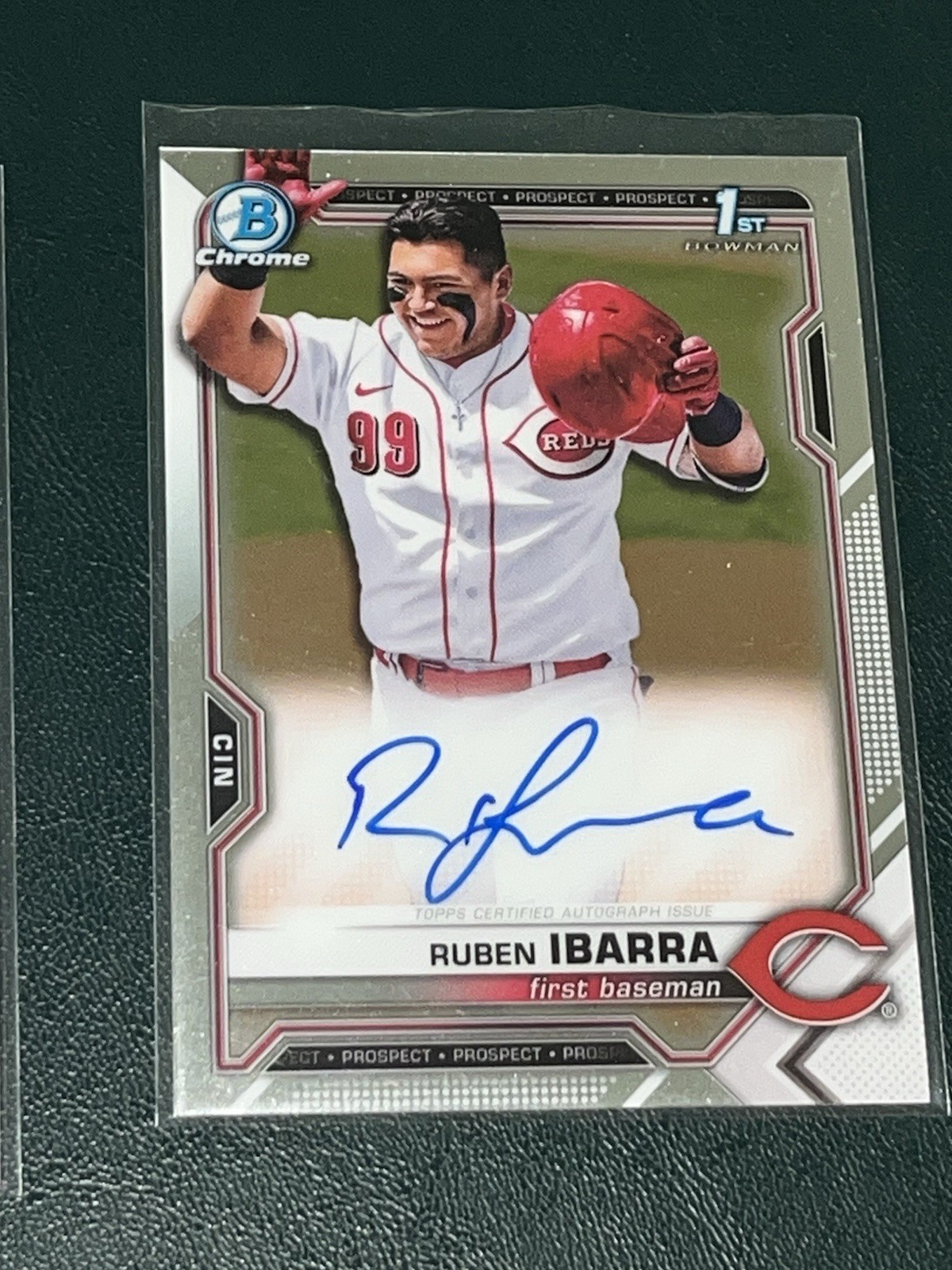 2021 Bowman Draft Chrome Ruben Ibarra AUTOGRAPH