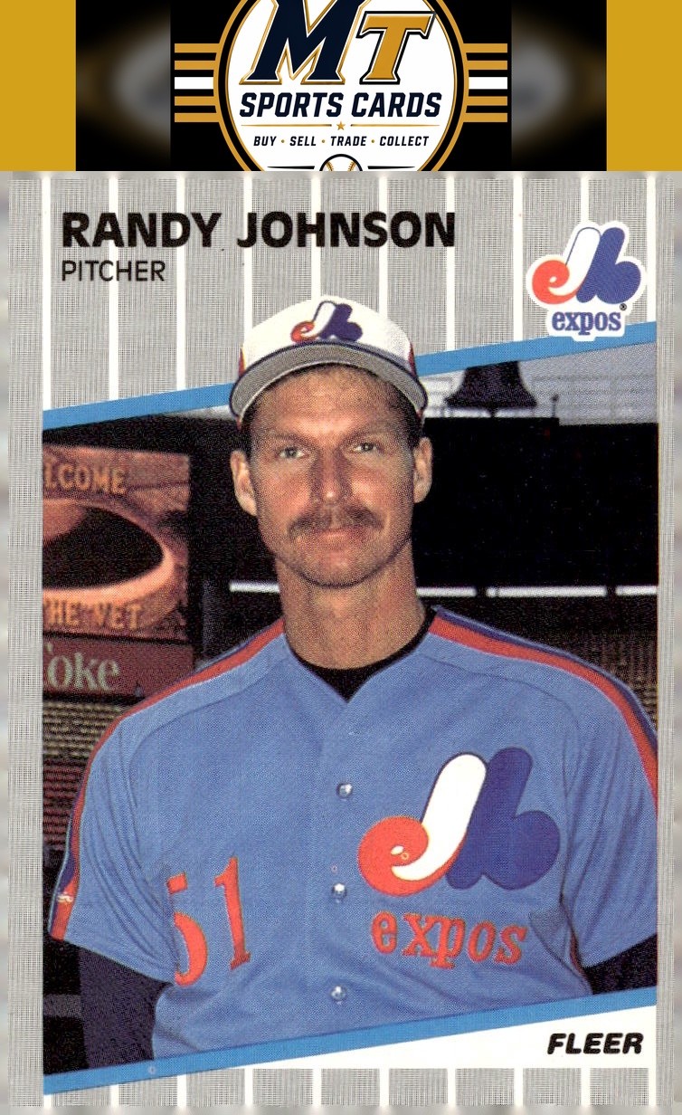 1989 Fleer Randy Johnson Montreal Expos Rookie