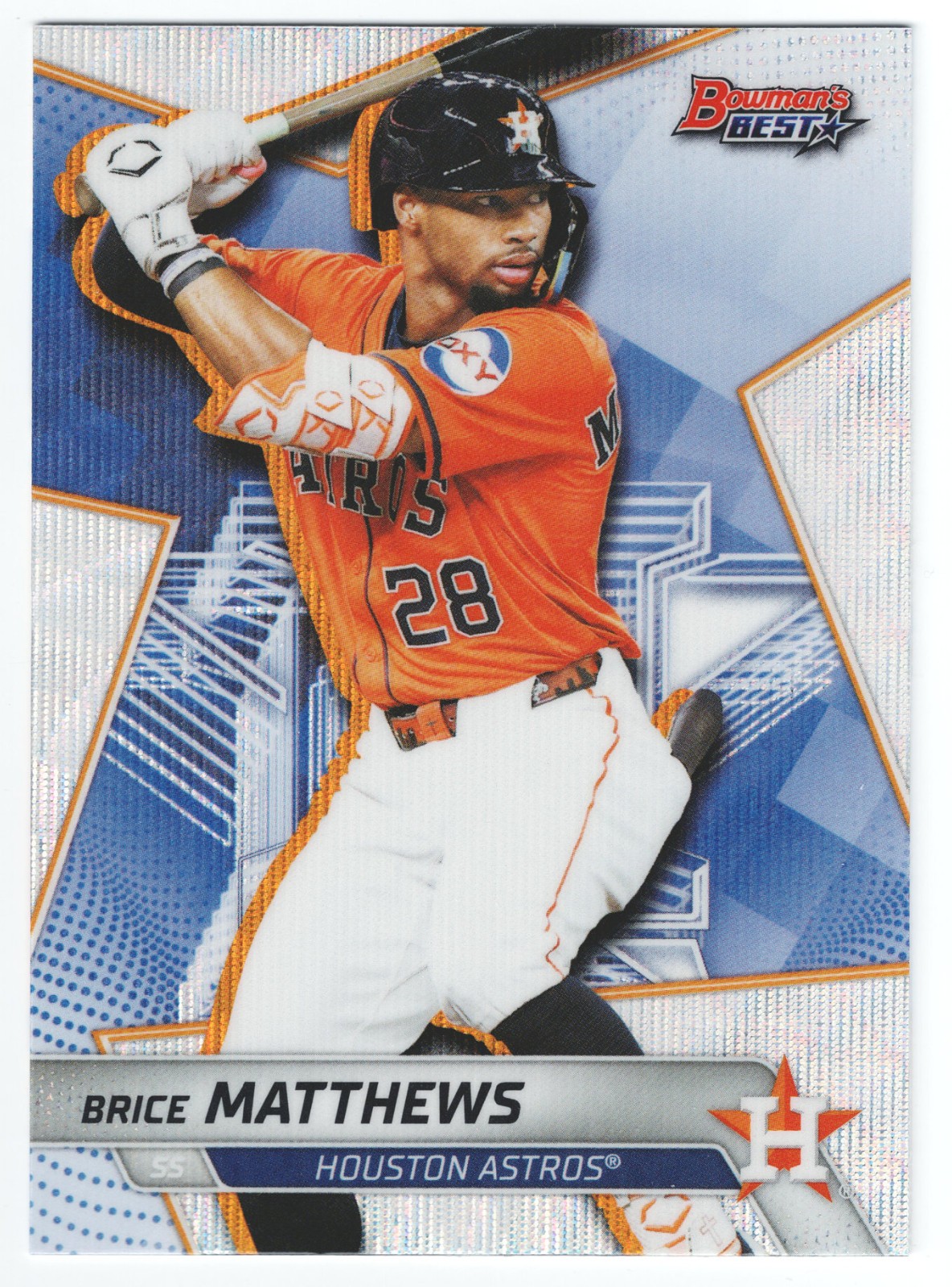 2025 Bowman’s Best Brice Matthews Rookie RC Wave Refractor #TP-18 Astros