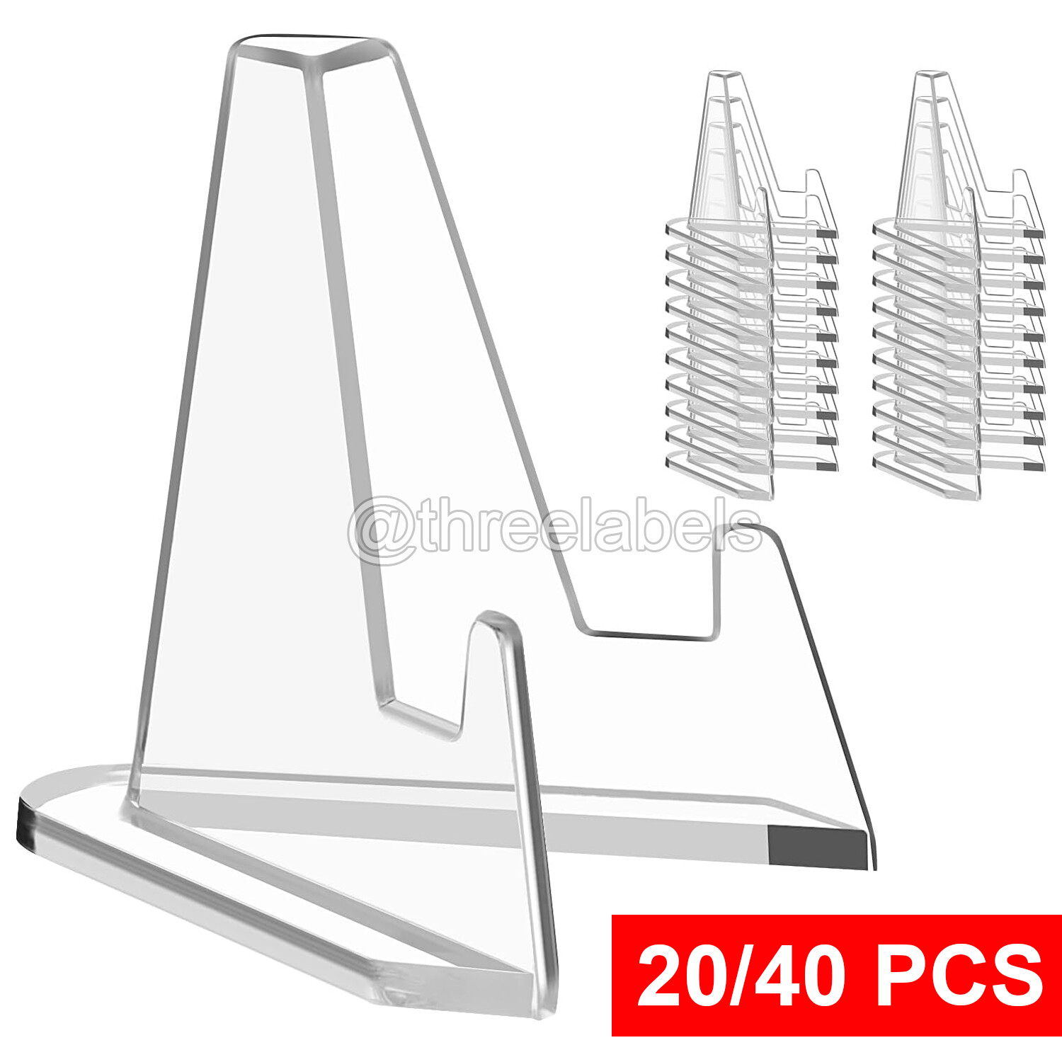 20/40Pcs Large Size Trading Card Stands Most Durable Display Coins Cards Holder