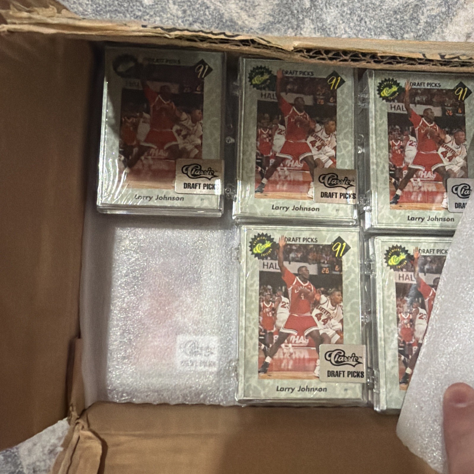 1991 Classic Draft Picks NBA Basketball Sealed Sets (30 pcs) Open Case