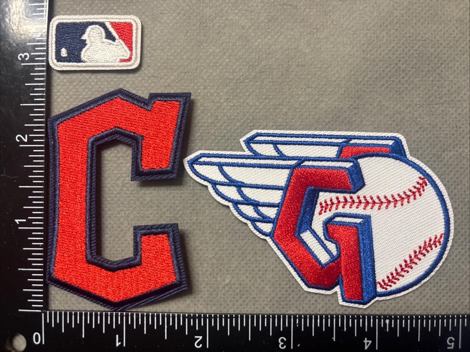 CLEVELAND GUARDIANS LOT SET OF 3 MLB BASEBALL IRON ON PATCHES