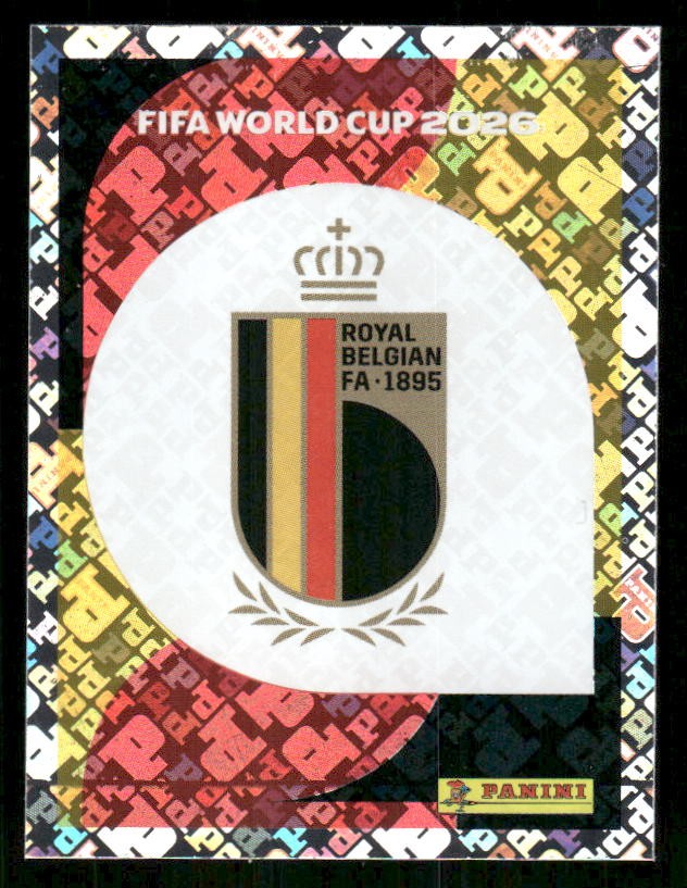 2026 Panini FIFA World Cup Stickers Belgium #BEL1 Emblem FOIL