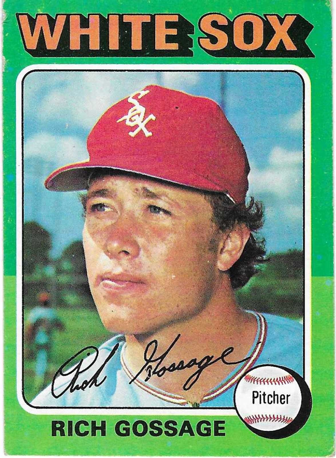 1975 TOPPS – #554 HOF GOOSE GOSSAGE (WHITE SOX)!! GREAT CARD!!