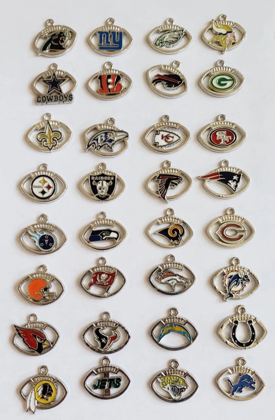 ALL 32 NFL TEAM Charms