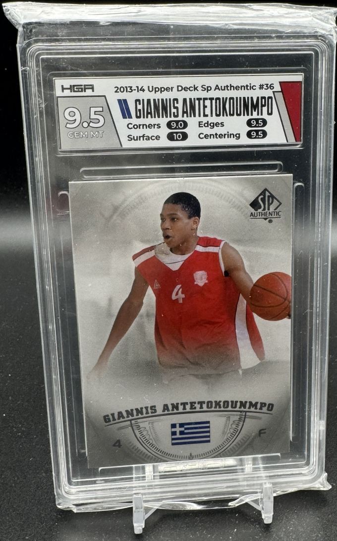 2013-14 SP Authentic Giannis Antetokounmpo HGA 9.5 Filathlitikos #36