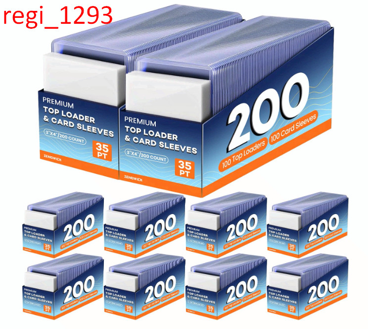 2000 Card Sleeves & Top Loaders 3×4, Baseball Trading Card Protectors Set