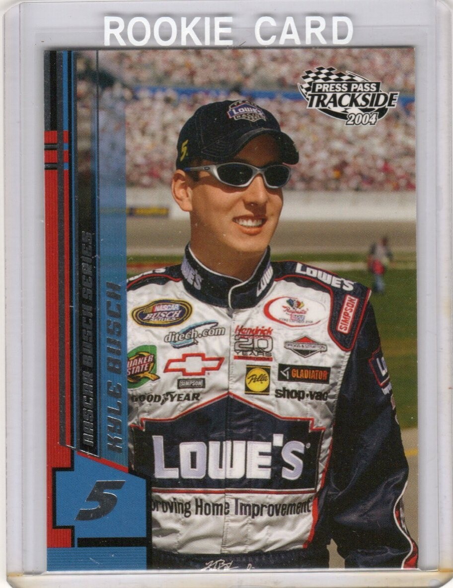 2004 PRESS PASS TRACKSIDE Kyle Busch ROOKIE CARD #31!