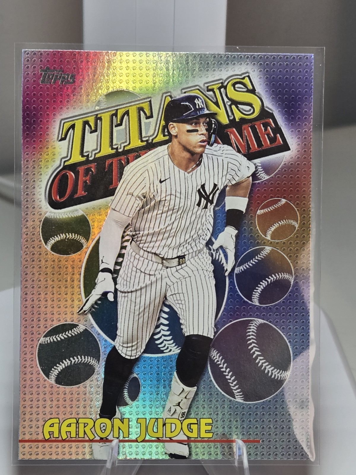 2026 Topps Series 1 AARON JUDGE Foilboard Titans Of The Game NY Yankees #TOG-3