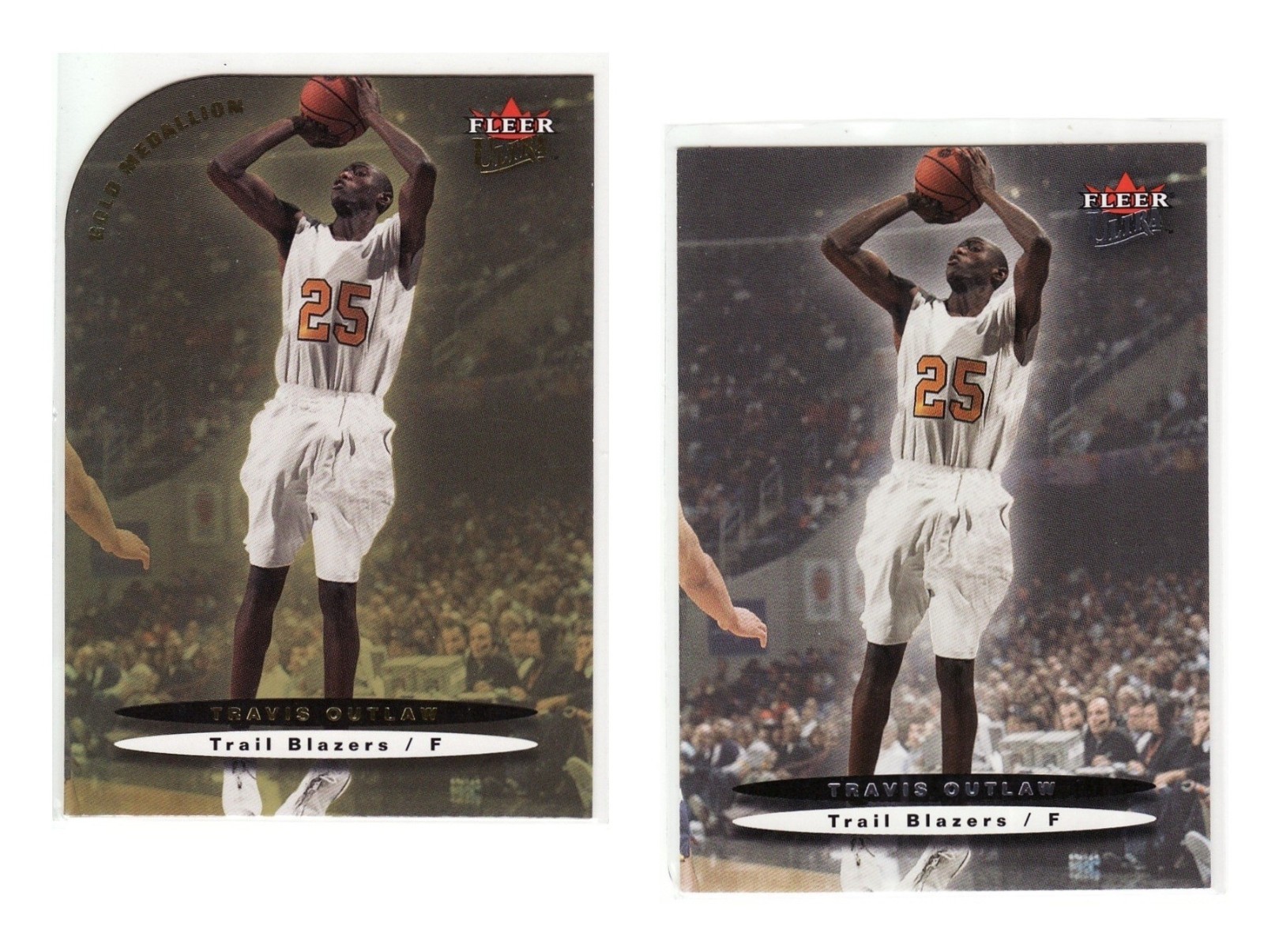 Travis Outlaw Lot 2003-04 Fleer Ultra Gold Medallion RC #189, Fleer Ultra RC 189