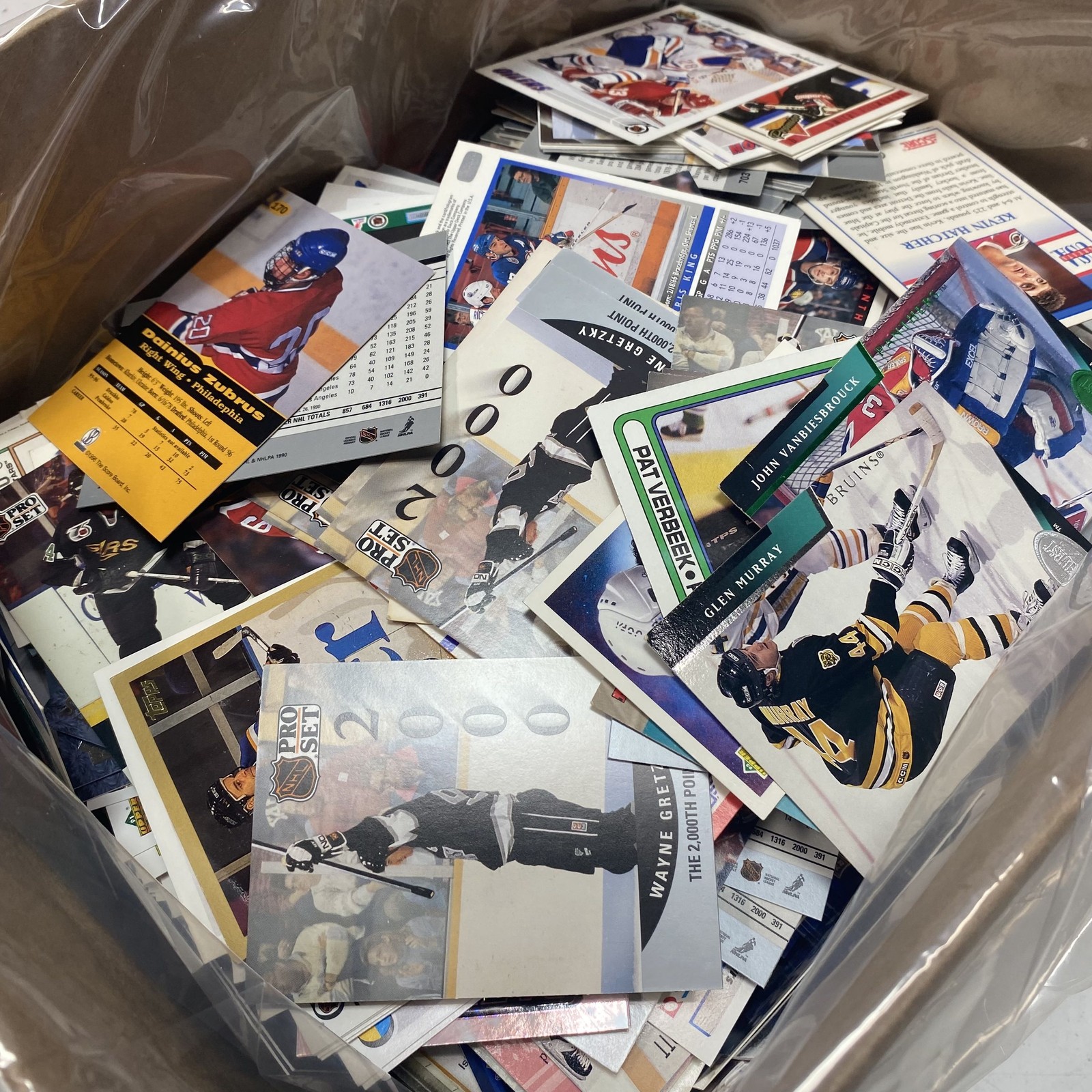 Hockey Card Lot 1990s Topps Mixed Brands 4.2 Lbs See Photos