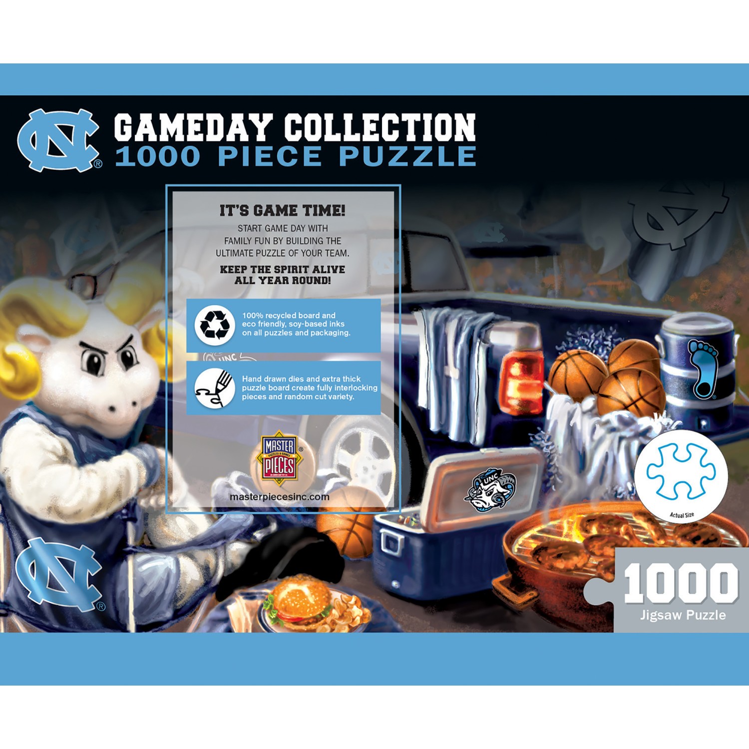 MasterPieces – UNC Tar Heels – NCAA Gameday 1000 Piece Jigsaw Puzzle