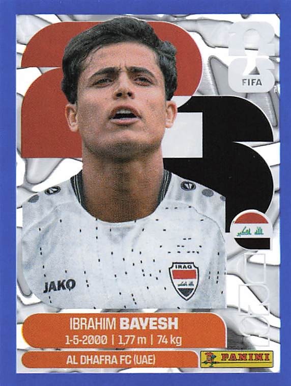 Panini World Cup 2026 Blue Crumple Parallel Stickers Part 2 – Choose Sticker –