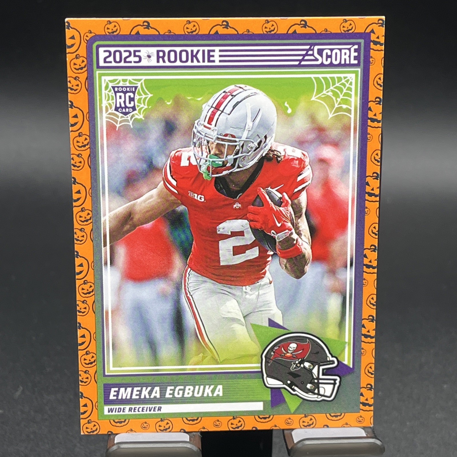 2025 Score – Rookies Emeka Egbuka #2 Pumpkin (RC)