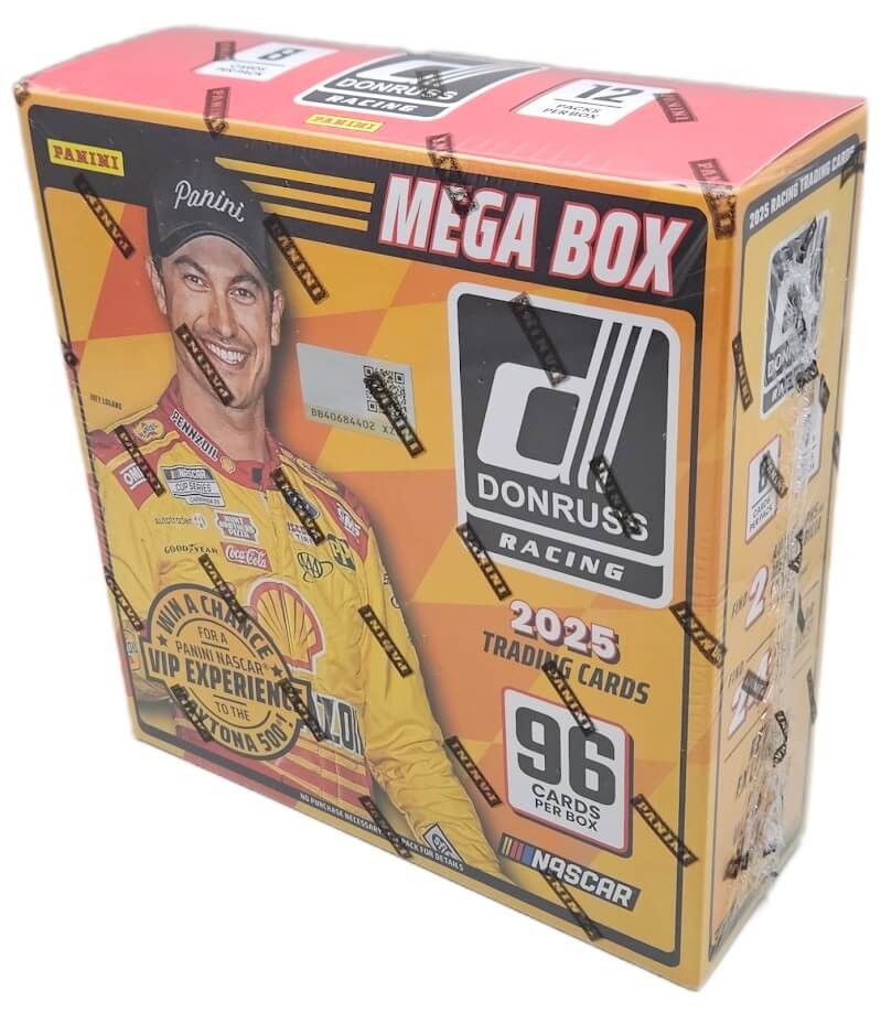 2025 Panini Donruss Racing Factory Sealed 12 Pack Mega Box 96 Cards