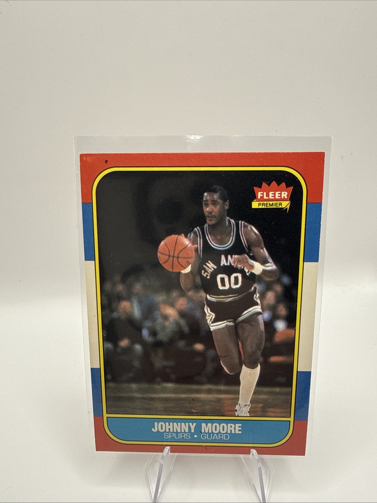 Fleer 1986-87 Johnny Moore San Antonio Spurs Basketball Card #76 Base Set