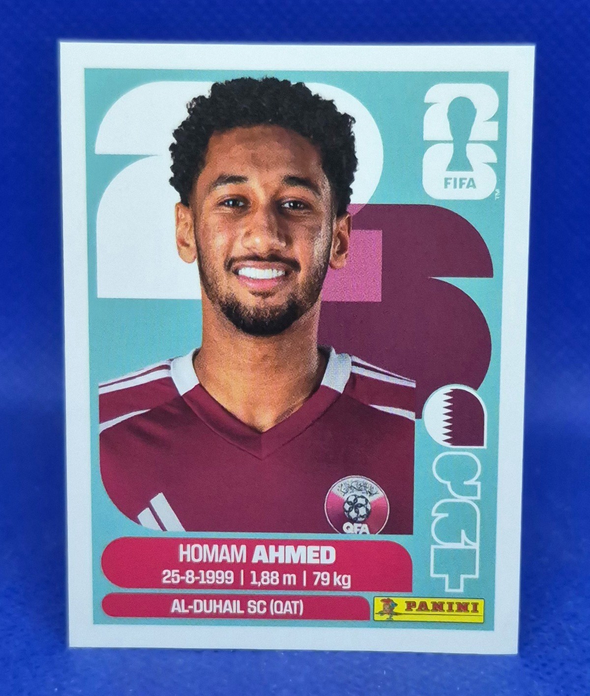 2026 Panini FIFA World Cup Sticker Homam Ahmed #QAT 5 – Qatar