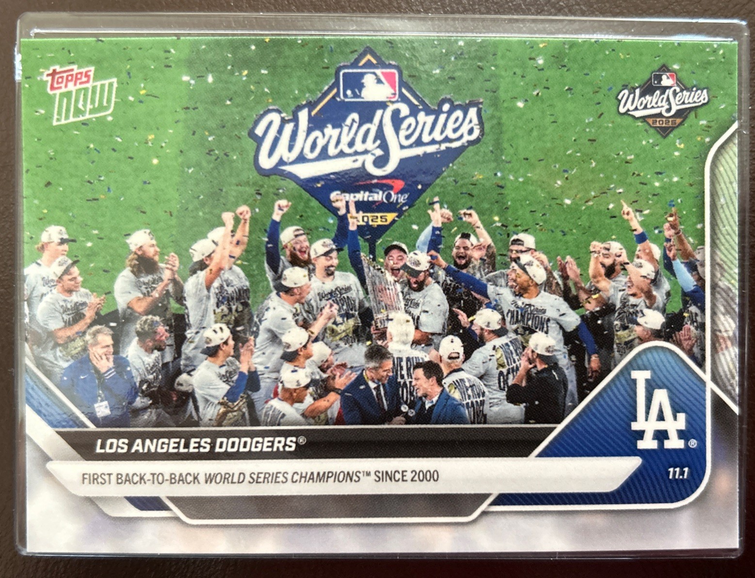 2025 Topps Now MLB Back to Back World Series #929 Dodgers *Ready to Ship*