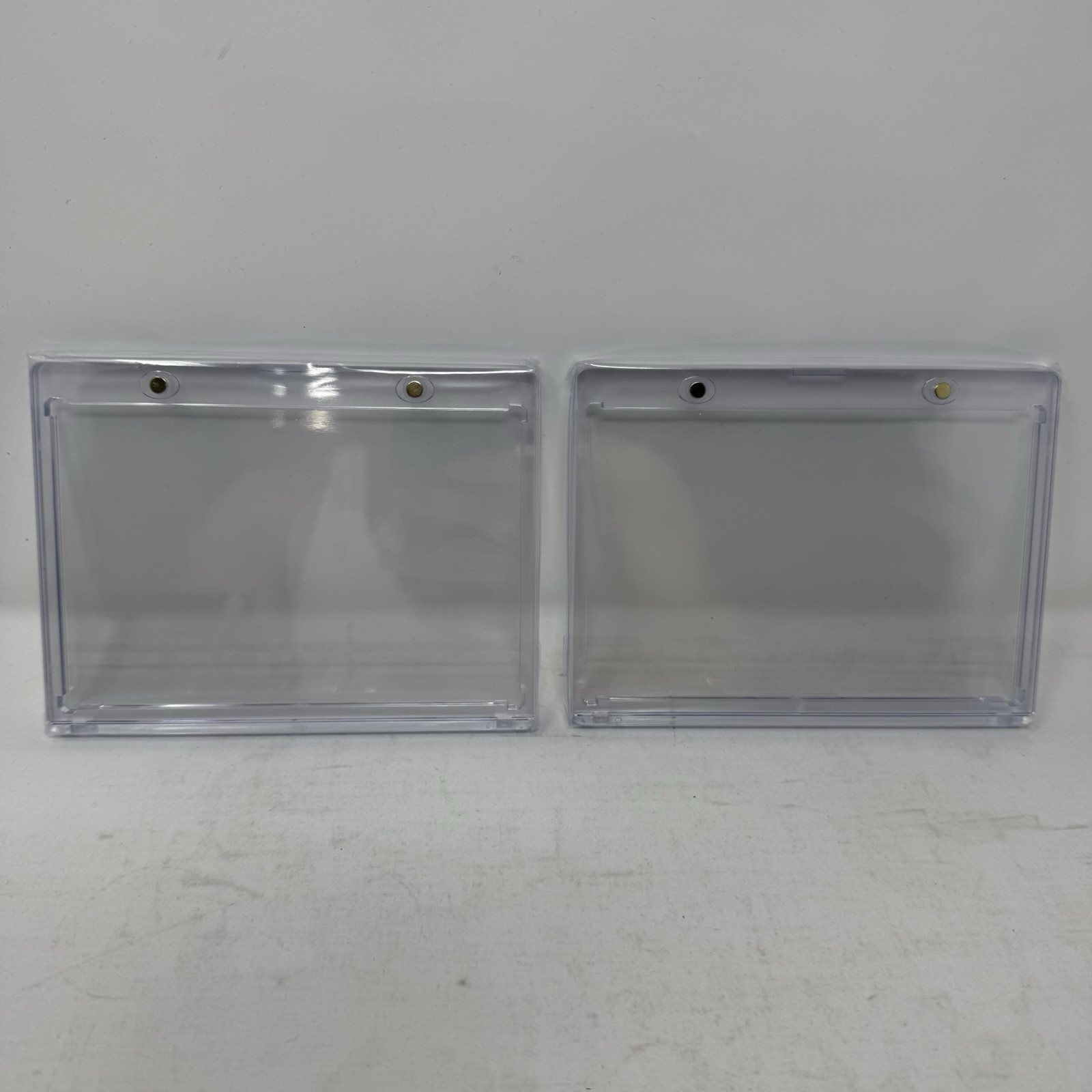 Vertical Booklet ONE-TOUCH 175pt Magnetic Card Holder UV Protection 2 Pack