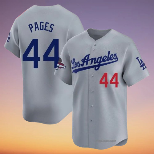 Men’s Dodgers #44 Andy Pages 2025 world series jersey all stitched