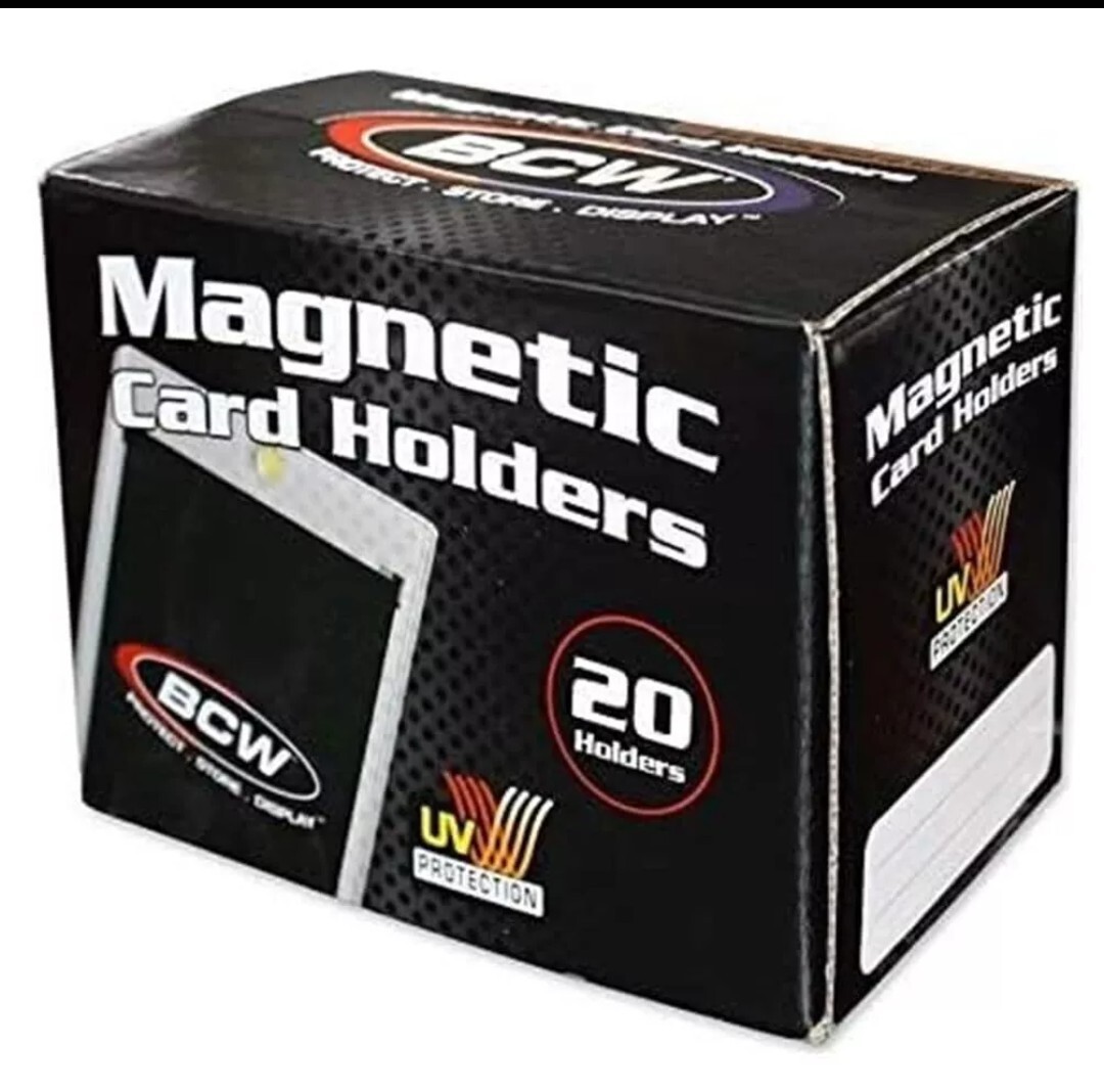 BCW 35 PT Magnetic Card Holder 20 Pack 2-Piece Design with Gold Magnet New