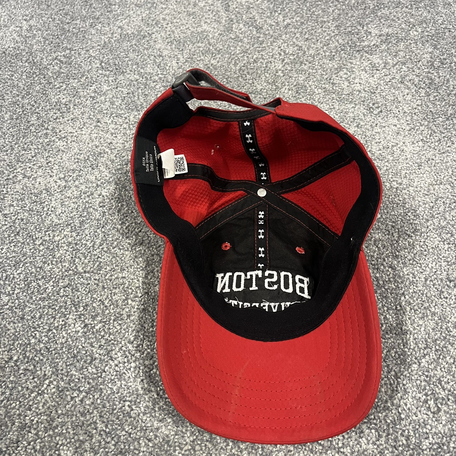 Boston University Under Armour Hat Lacrosse Red Strapback NCAA Cap