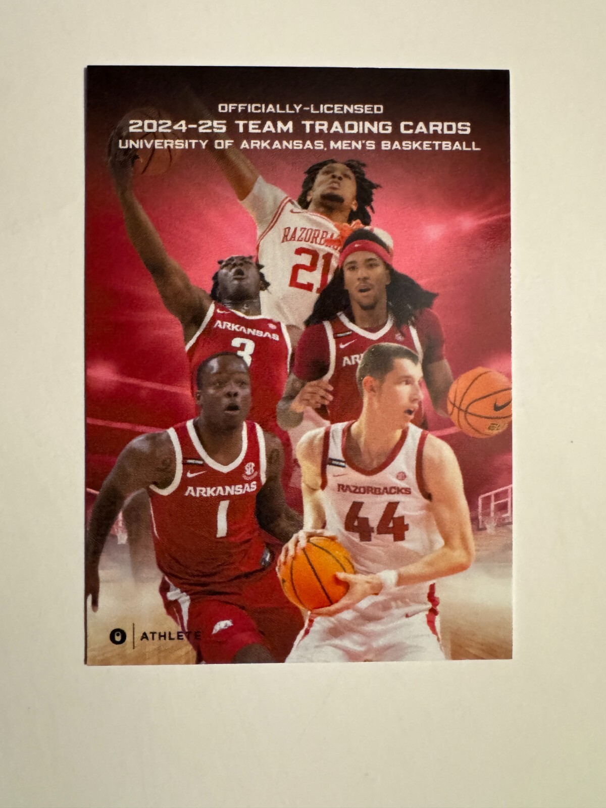 2024-25 Onit ARKANSAS RAZORBACKS basketball singles – choose from list