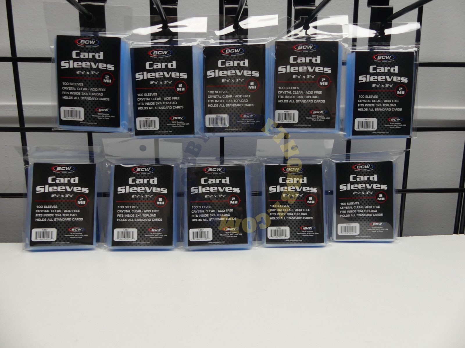 1000 BCW Penny Card Soft Sleeves 10 Packs of 100 for Standard 3×4 Sized Cards
