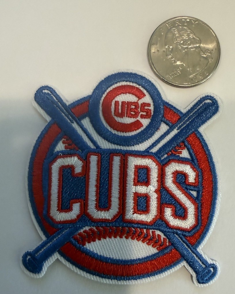 CHICAGO CUBS EMBROIDERED IRON ON PATCH Approx: 3.25”x 3.25” Awesome!