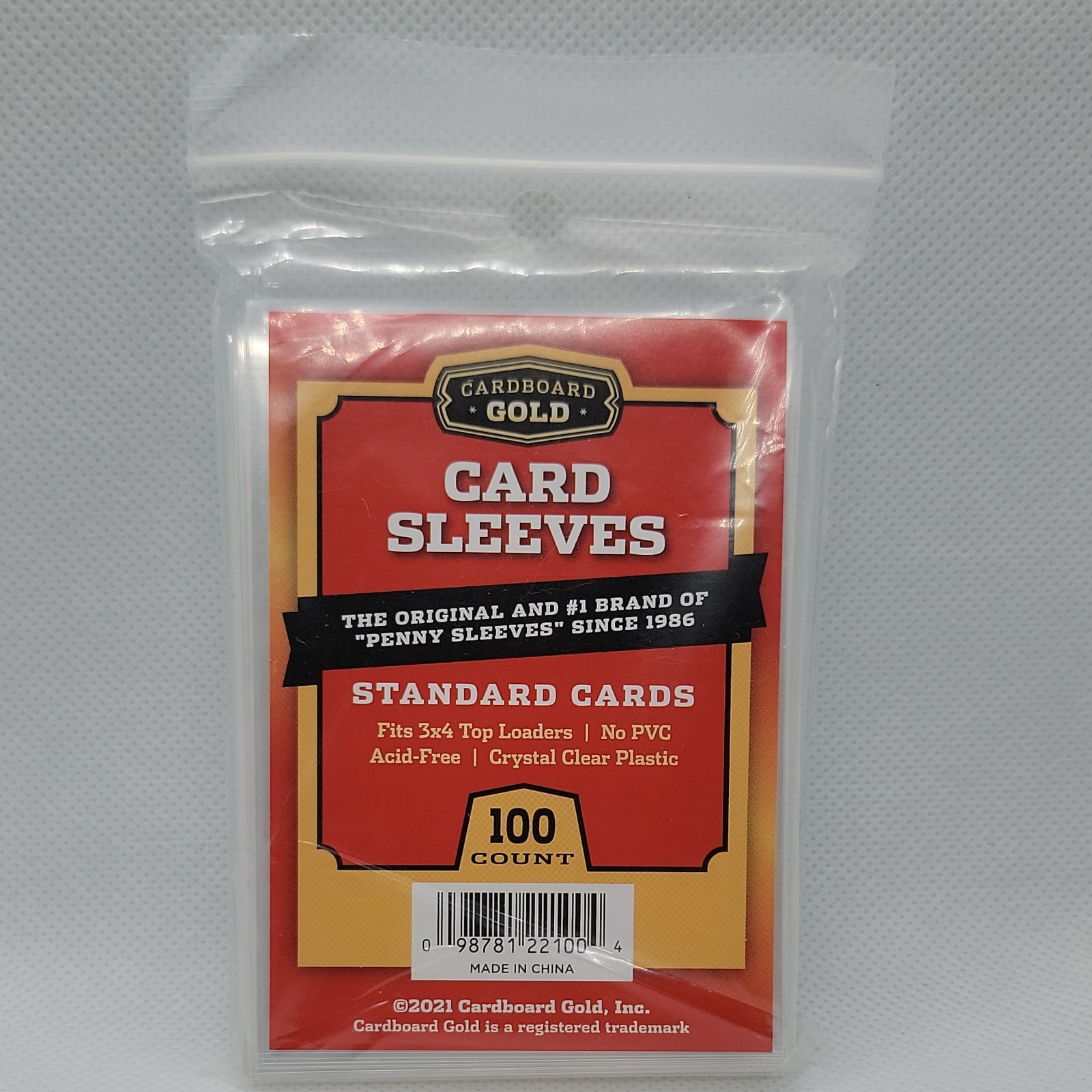 1 Pack 100 Cardboard Gold Card Soft Sleeves with tracking!