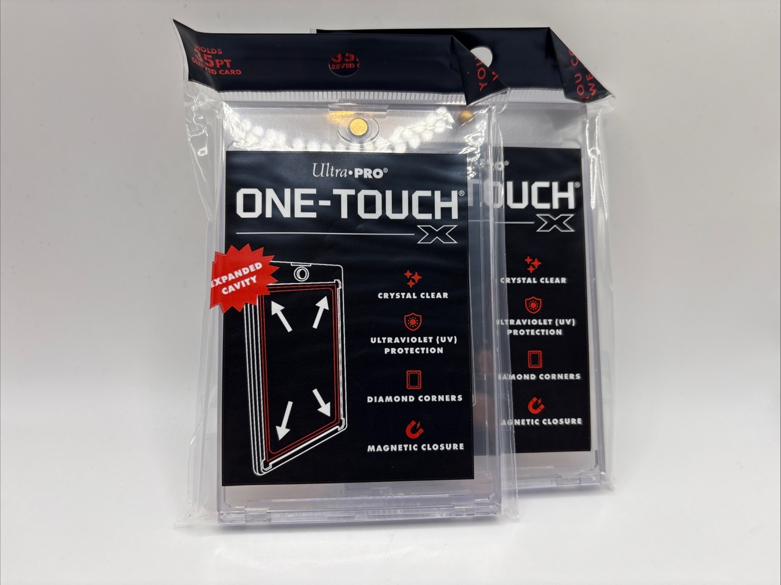 Ultra Pro One-Touch X Magnetic Card Holder 35pt UV Protection – Lot of 2