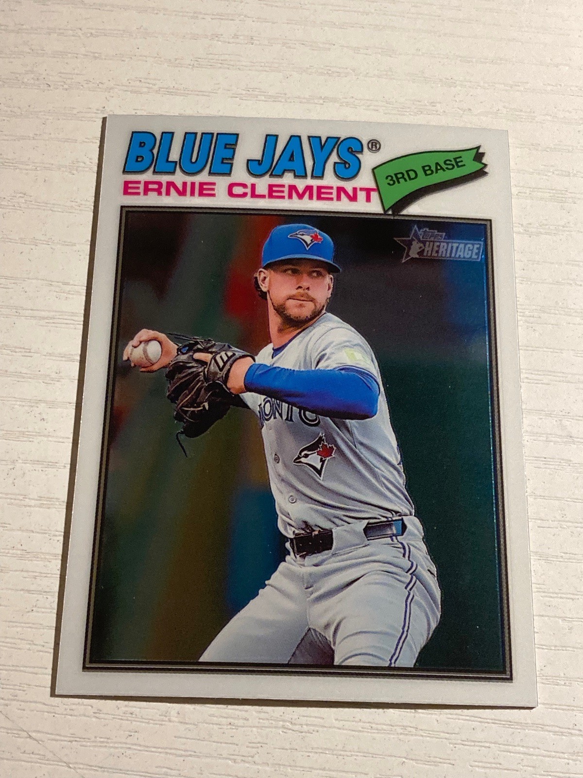 2026 Topps Heritage Chrome Ernie Clement Toronto Blue Jays 21