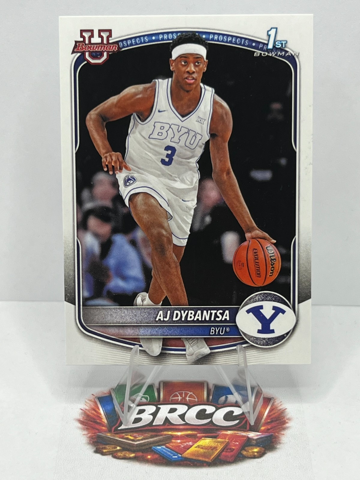 2025-26 Bowman Prospects Basketball #BPP-1 AJ Dybantsa 1st Bowman BYU